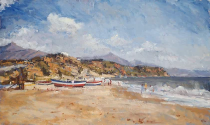 Strand und Berge, Nerja, 2001